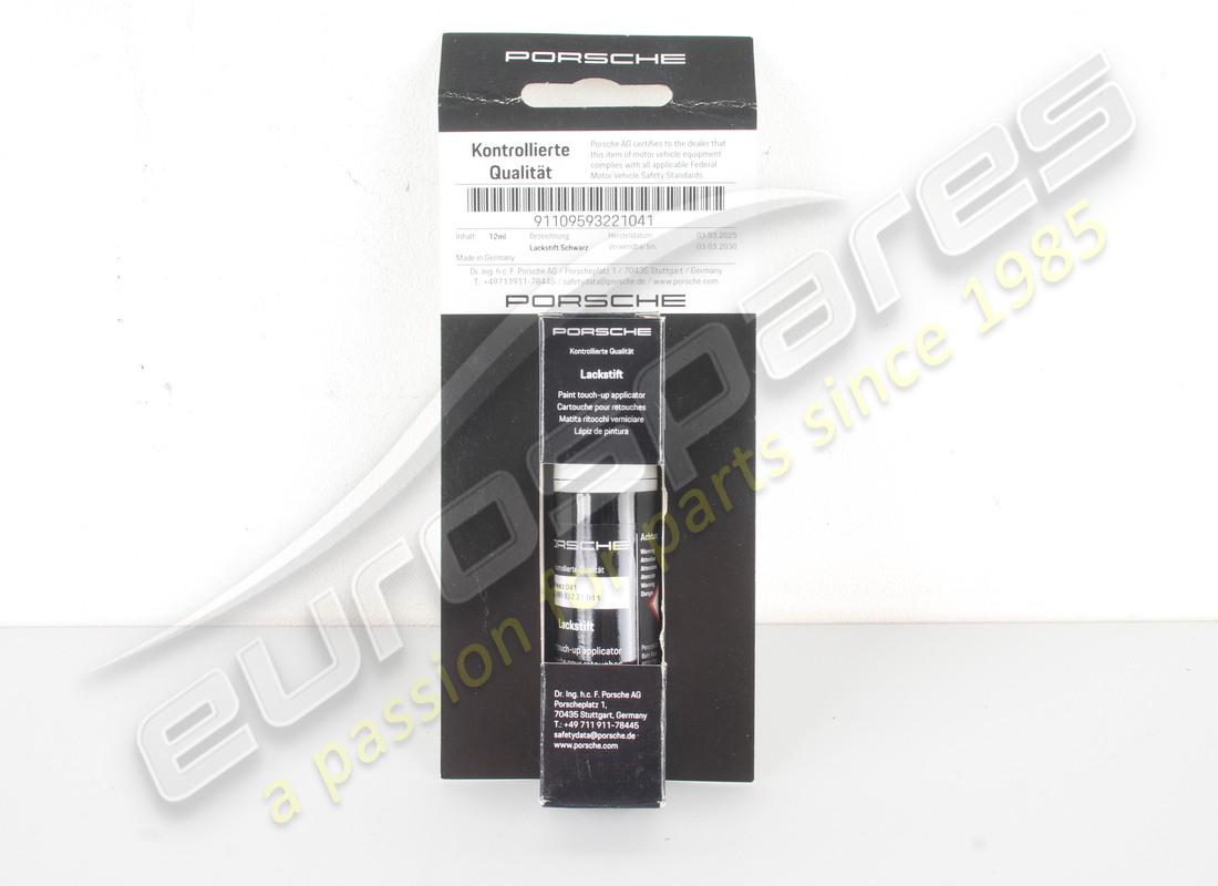 neu porsche lackausbesserungsstift schwarz. teilenummer 91109593221041 (1)