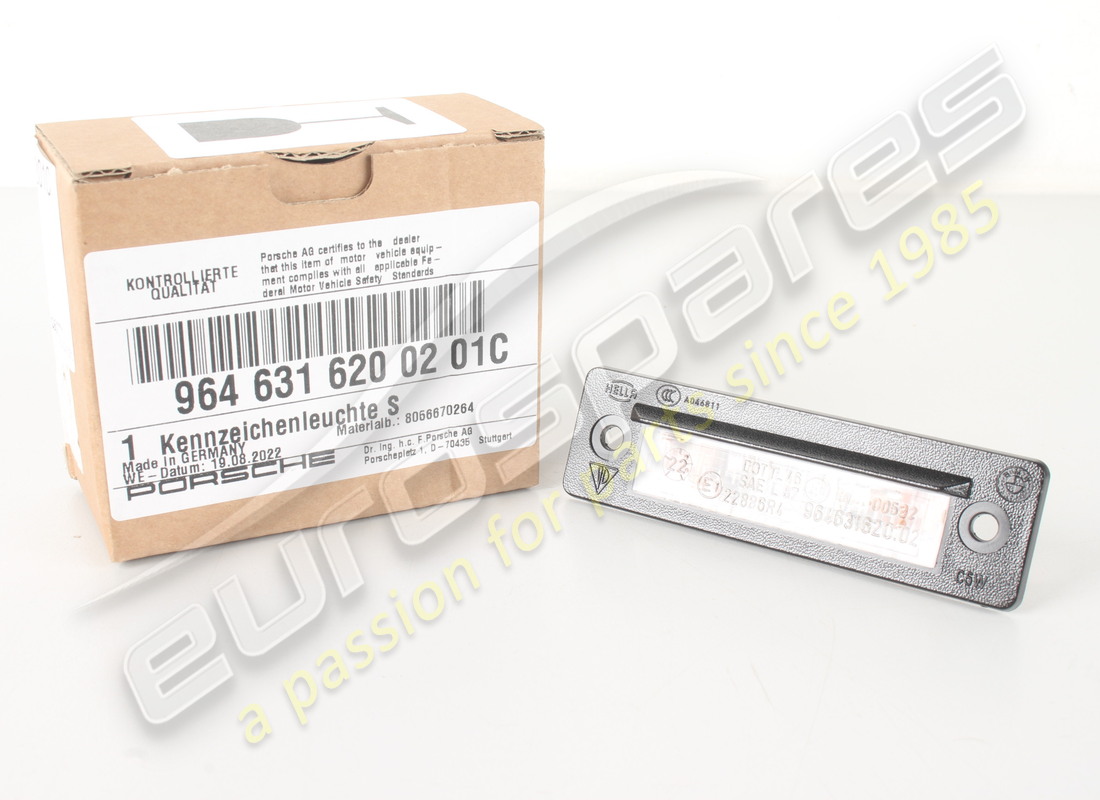 neue porsche kennzeichenleuchte. teilenummer 9646316200201c (1)
