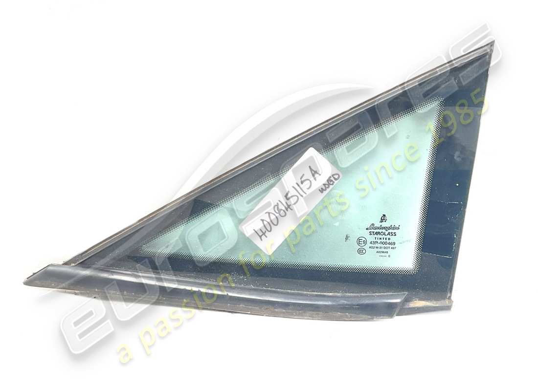 VERWENDET Lamborghini DREIECK-FENSTER. TEILENUMMER 400845115A (1)