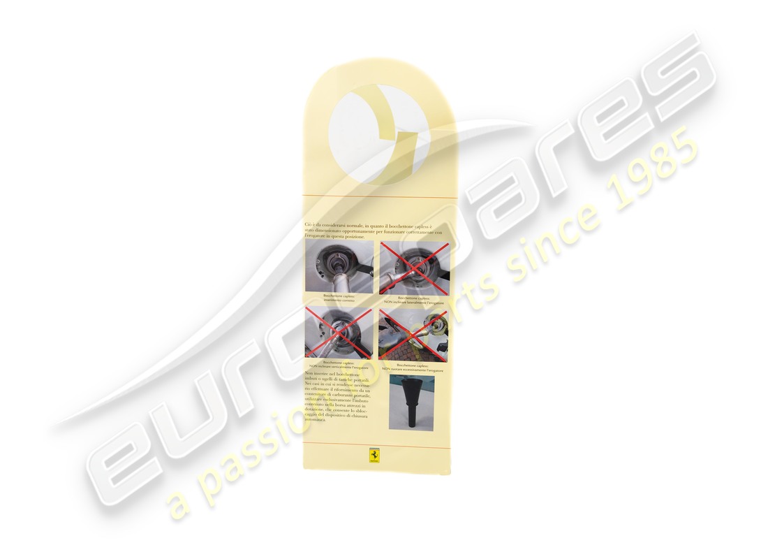 NEUES FERRARI PRODUKT. TEILENUMMER 83654500 (1) neues ferrari produkt. teilenummer 83654500 (1)