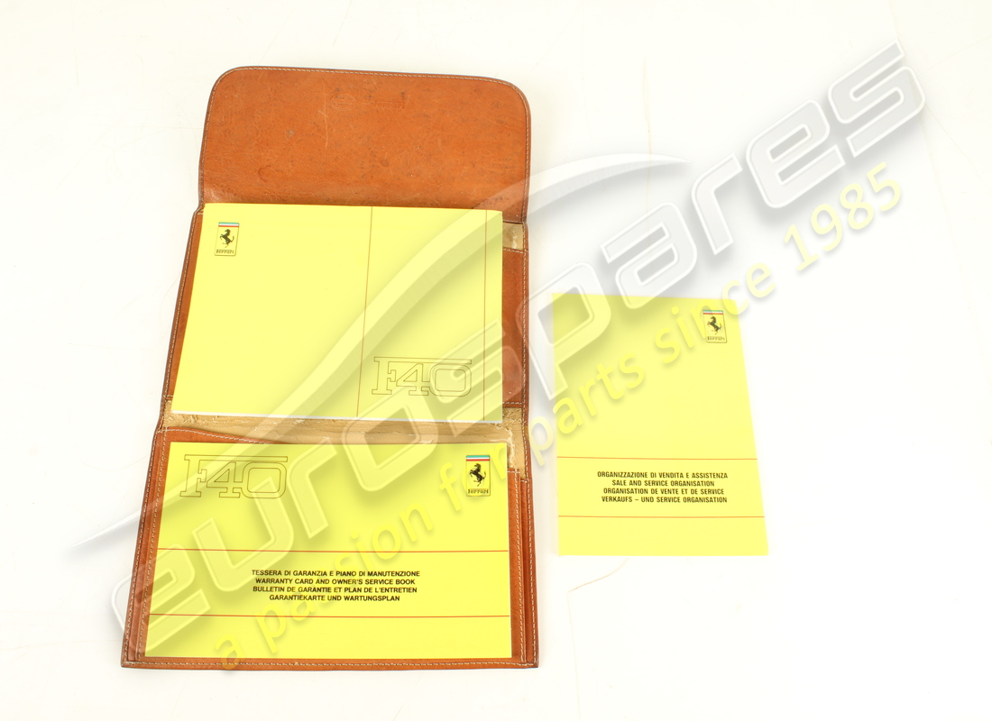 gebrauchte ferrari f40 beutel- und buchpackung. teilenummer 959908800 (7)
