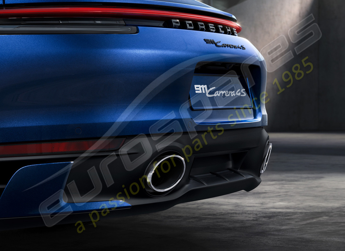 neue porsche sportauspuffanlage (silber). teilenummer 992044210 (1)