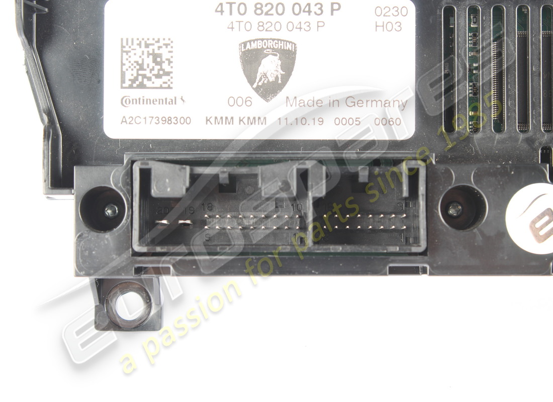 gebrauchte lamborghini a/c-steuerung. teilenummer 4t0820043p (3)