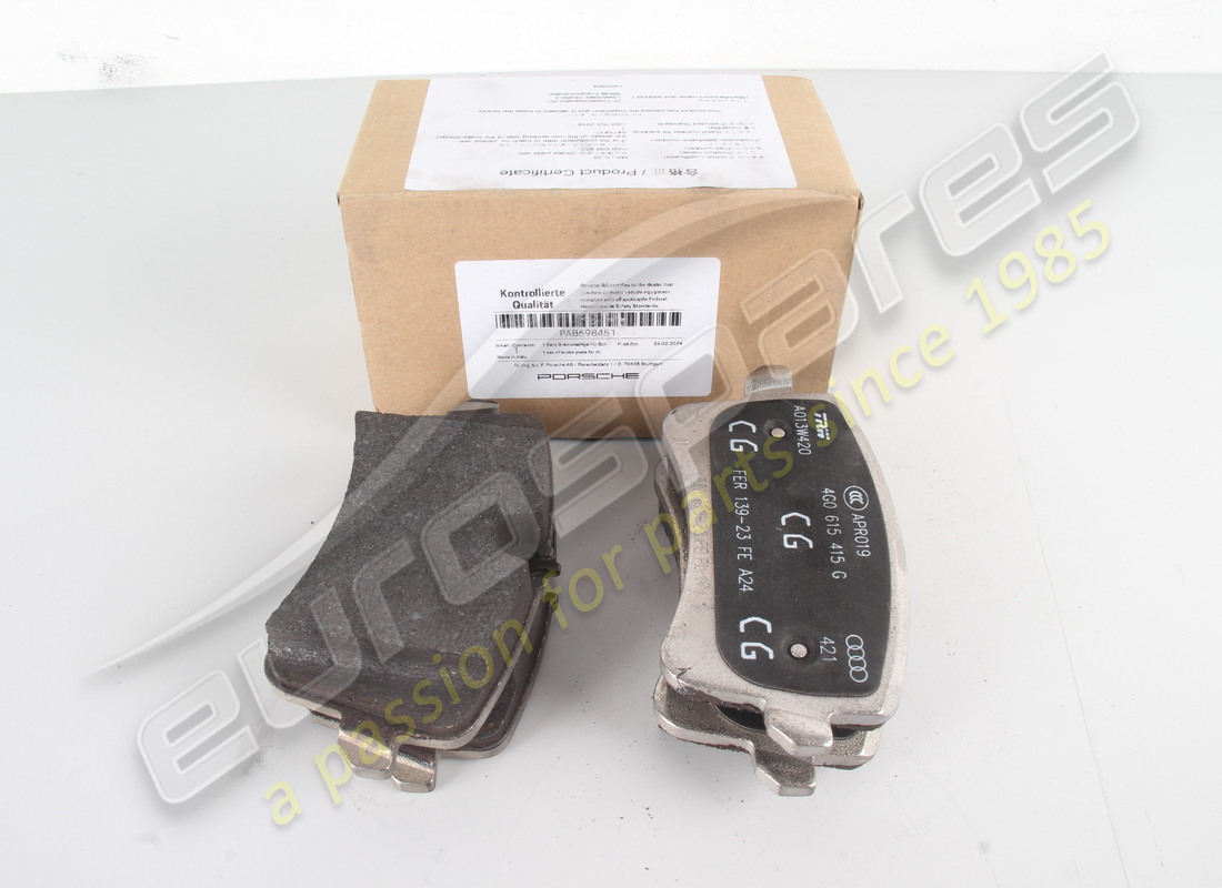 neu porsche 1 satz von bremsbelagsatz für bremsscheibe. teilenummer pab698451 (1)