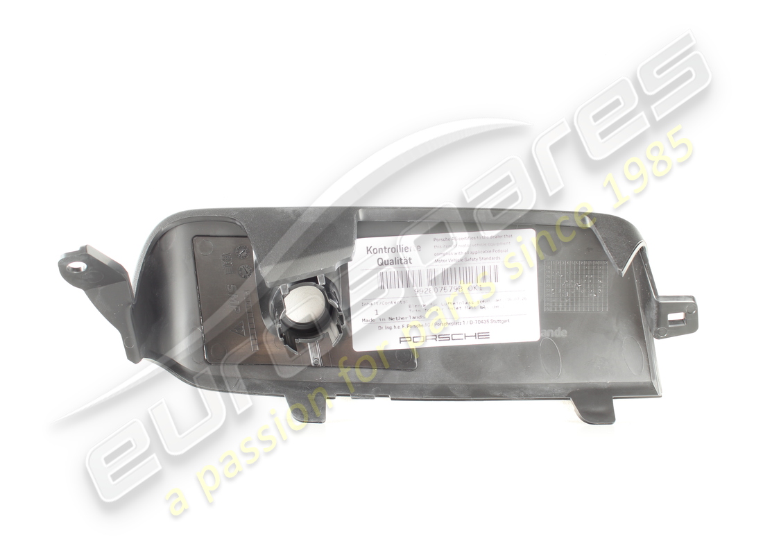 NEUE PORSCHE VERKLEIDUNG FÜR LUFTEINLASS, MATTSCHWARZ. TEILENUMMER 992807579BOK1 (2) neue porsche verkleidung für lufteinlass, mattschwarz. teilenummer 992807579bok1 (2)