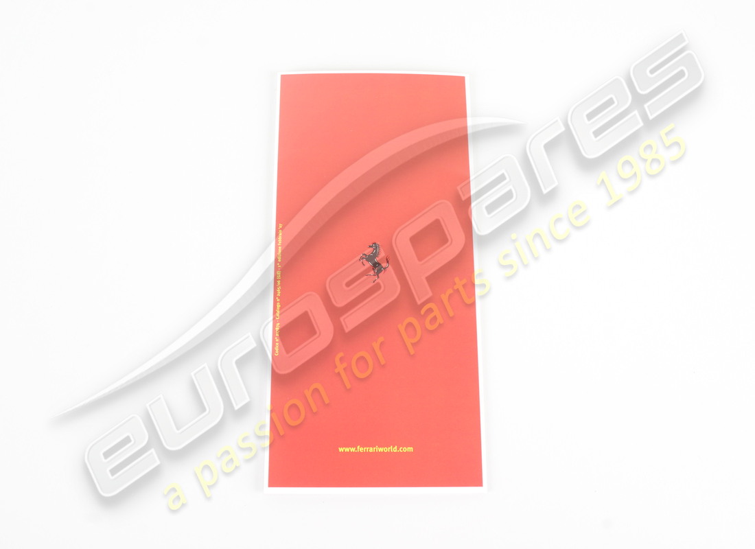 neu ferrari kurzreferenz diebstahlschutz. teilenummer 217874 (2)