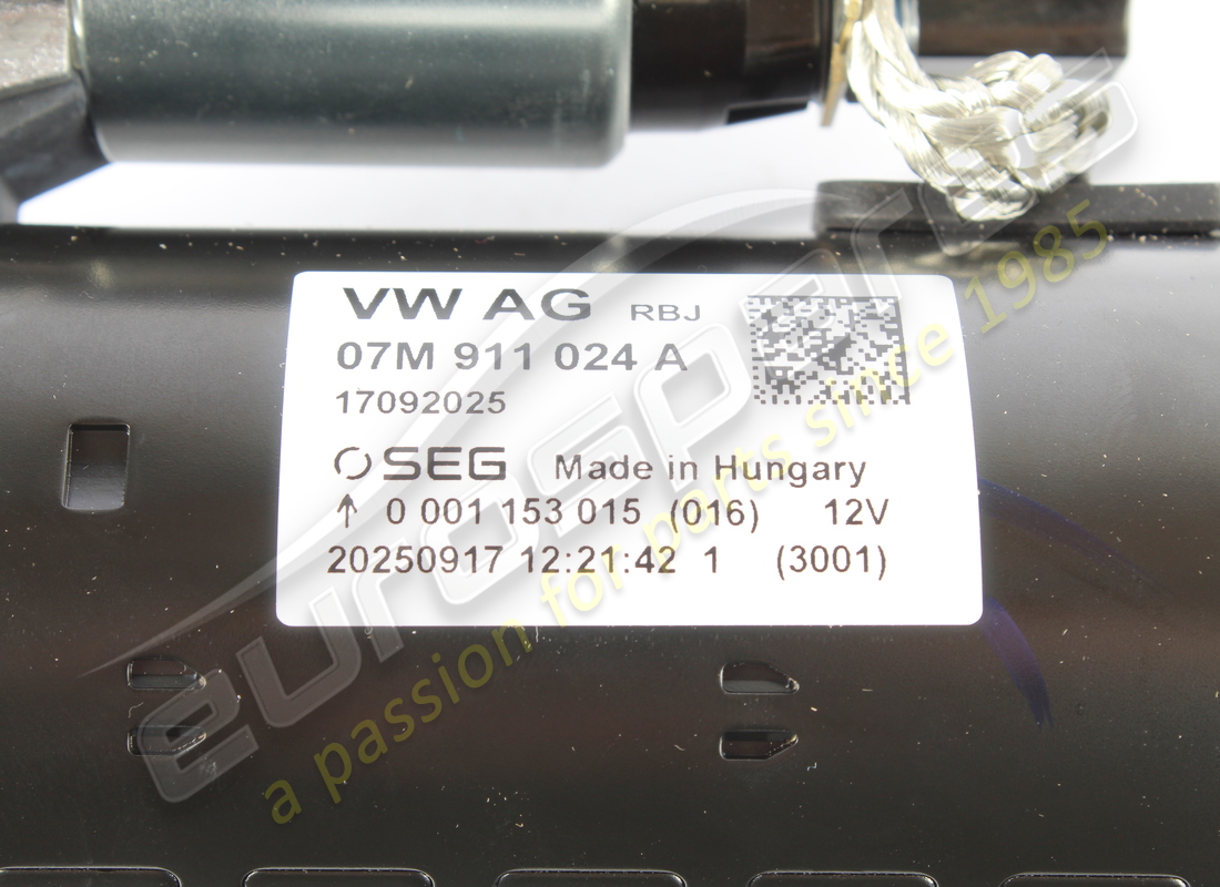 NEUER LAMBORGHINI STARTER (START & STOP). TEILENUMMER 07M911024A (2) neuer lamborghini starter (start & stop). teilenummer 07m911024a (2)