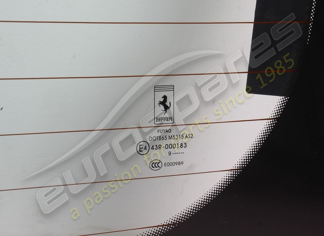 used ferrari complete rear screen. part number 762704 (2)