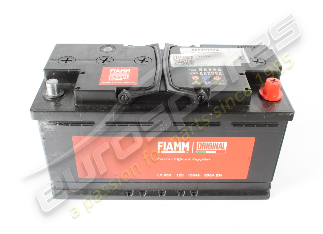 NEW FERRARI BATTERY 12V-100AH-850A . PART NUMBER 191374 (1)