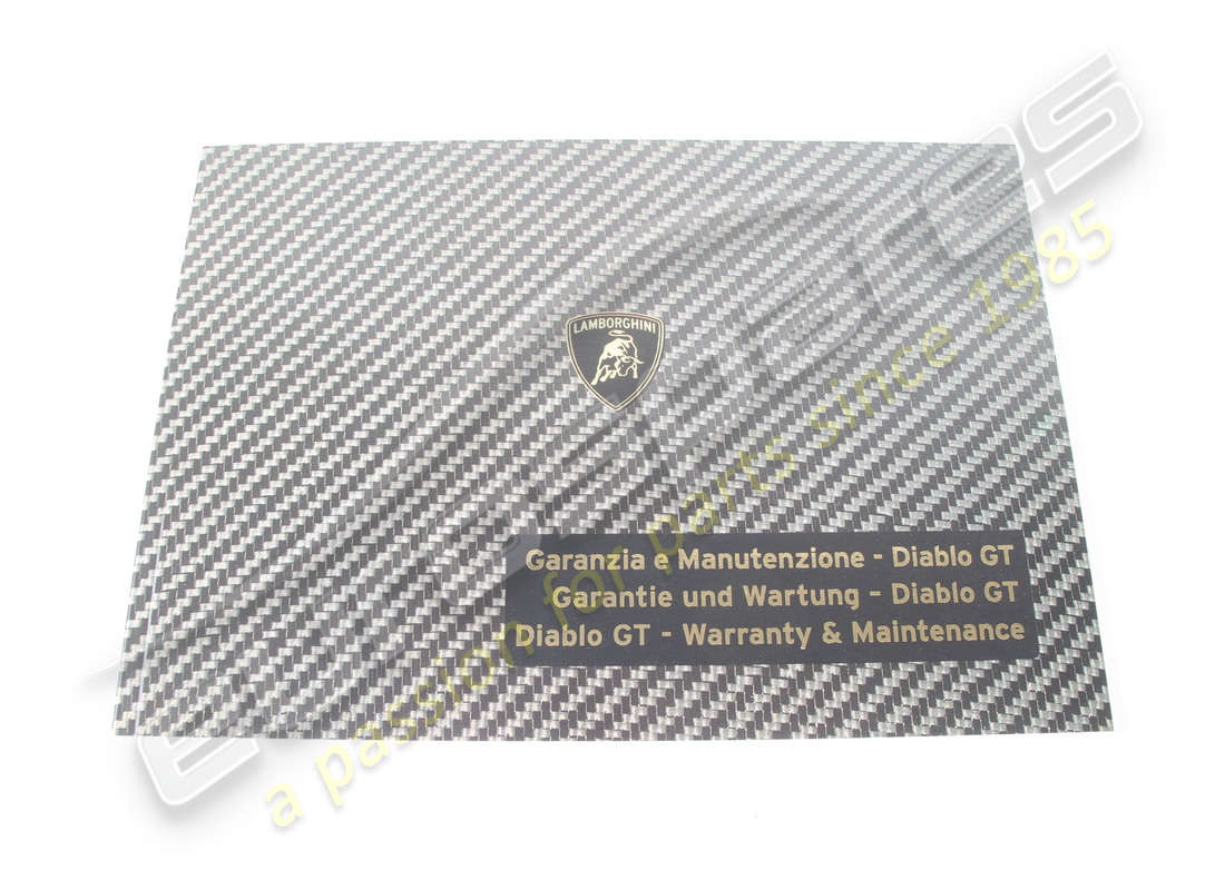 neue lamborghini garantiekarte diablo gt. teilenummer 901325765 (1)