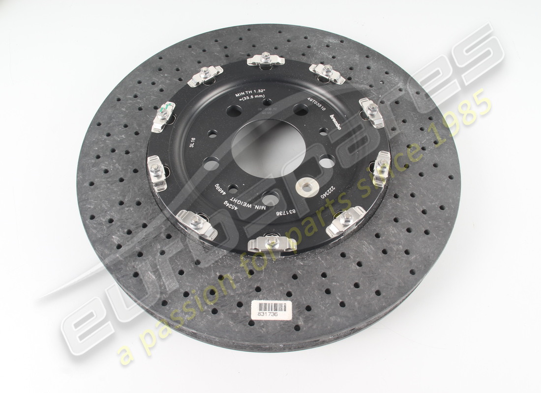 neue ferrari hintere bremsscheibe, carbon-keramik-version. teilenummer 222340 (1)