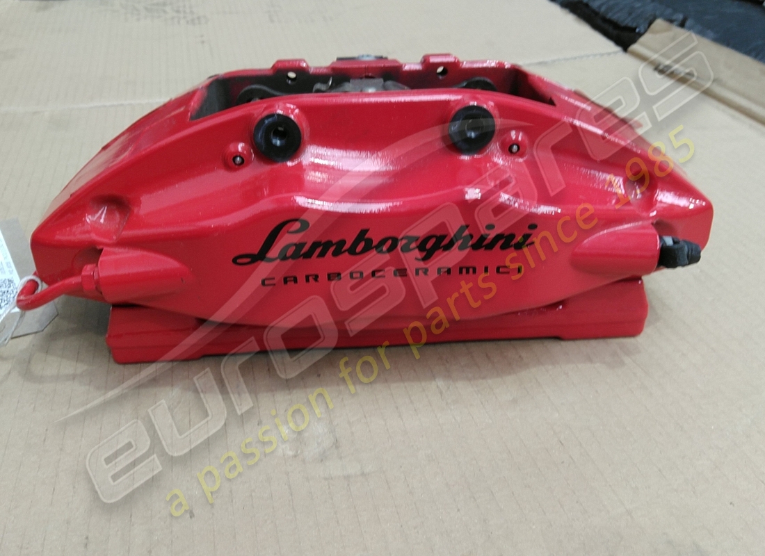 gebraucht lamborghini gleitbremssattel keramik rot. teilenummer 4t0615405bm (2)