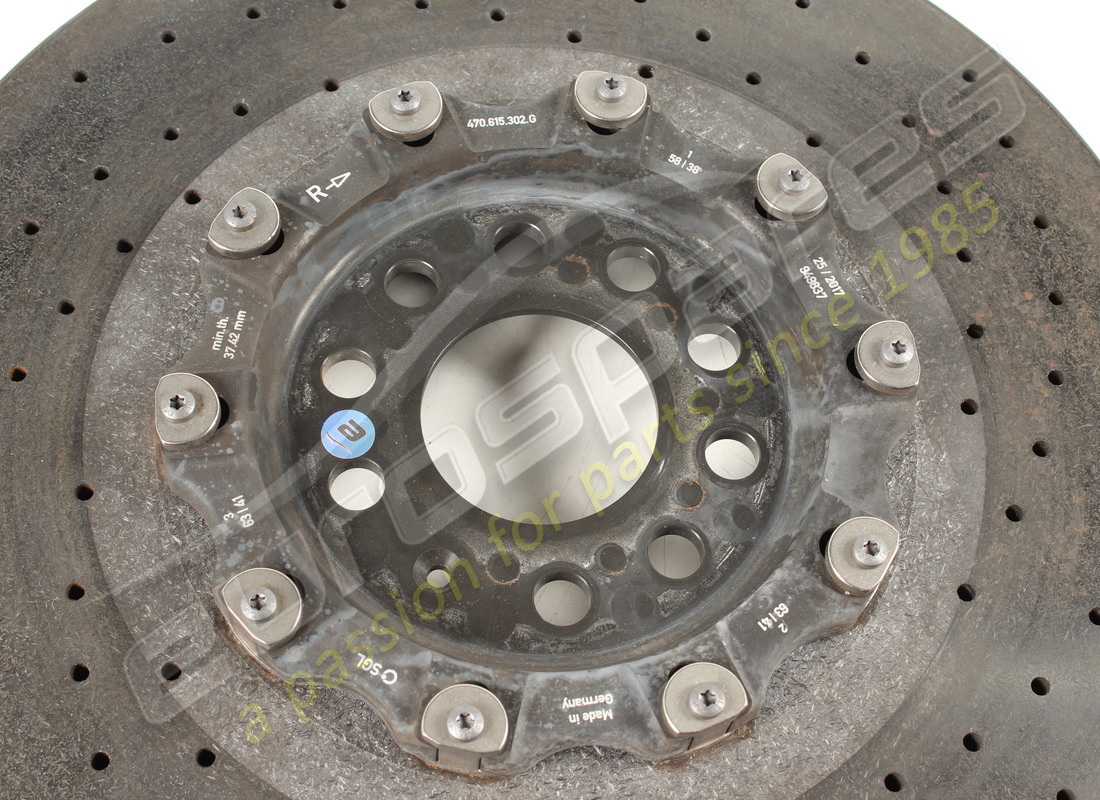 gebrauchte lamborghini keramikbremsscheibe vorne links (belüftet). teilenummer 470615301g (2)