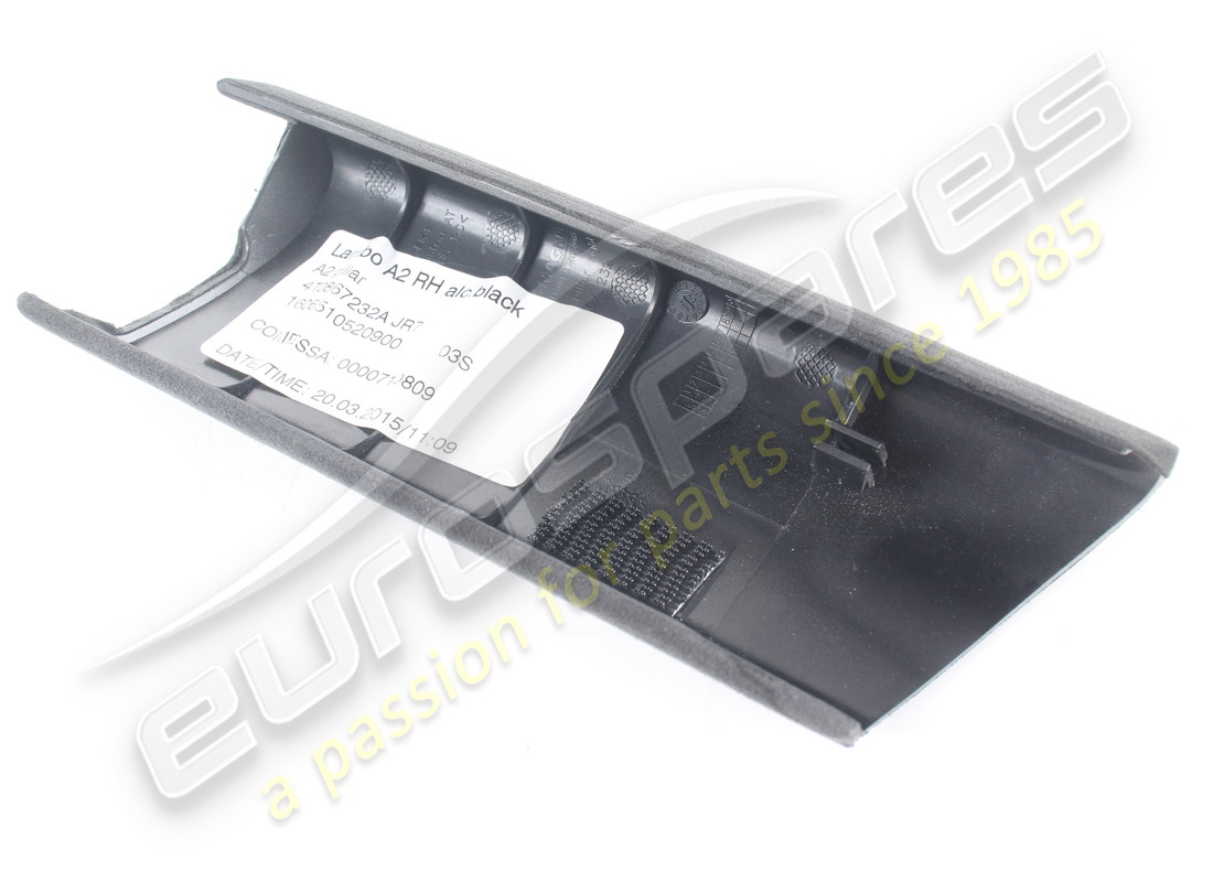 GEBRAUCHTE LAMBORGHINI ZIERLEISTE, SÄULE RECHTS, ALCANTARA. TEILENUMMER 4T0867232A (3) gebrauchte lamborghini zierleiste, säule rechts, alcantara. teilenummer 4t0867232a (3)