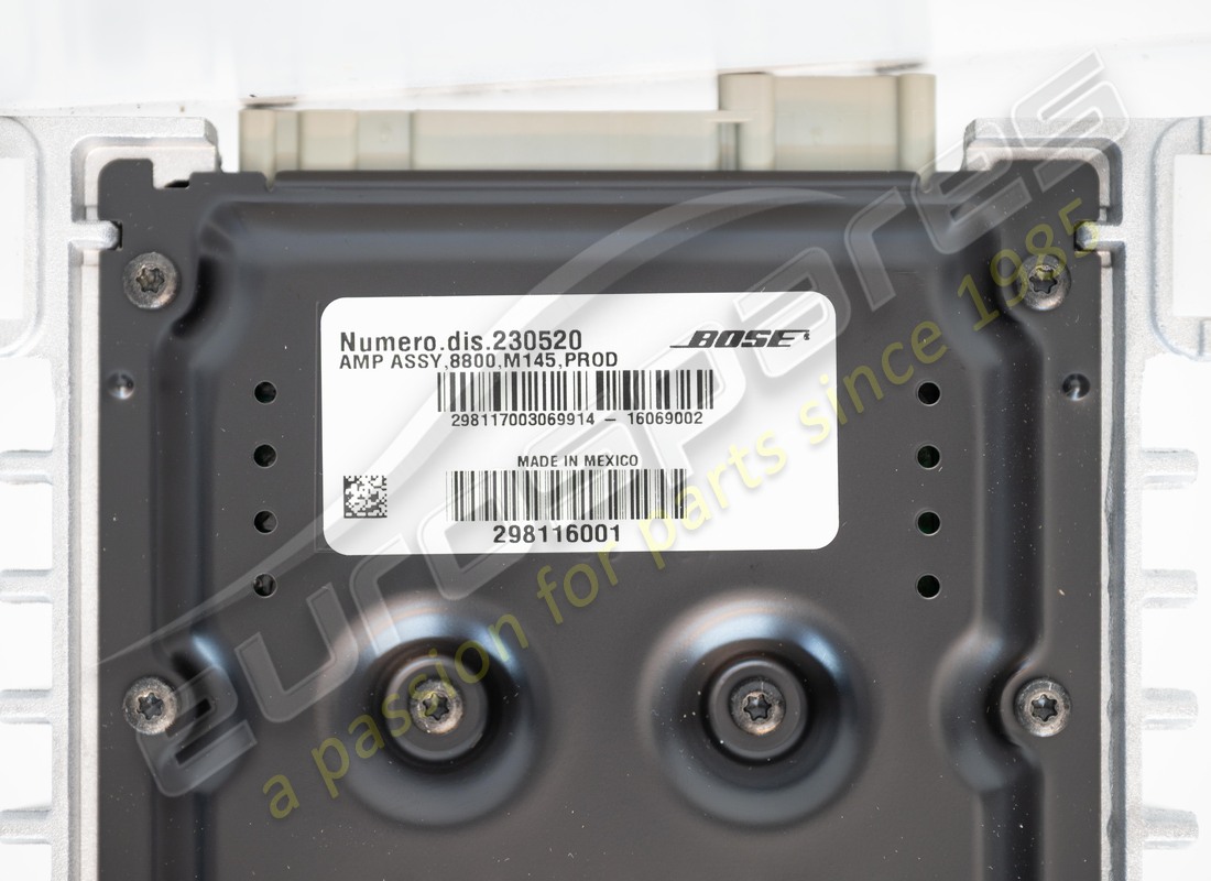 NEUER MASERATI VERSTÄRKER -BOSE PREMIUM SYSTEM-. TEILENUMMER 230520 (5) neuer maserati verstärker -bose premium system-. teilenummer 230520 (5)