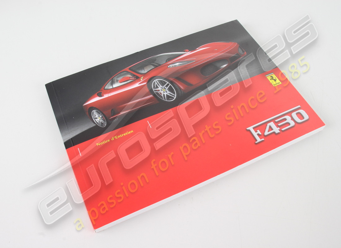 neues ferrari bedienungsanleitung -französisch-. teilenummer 68821200 (1)