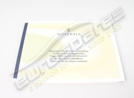 neu maserati 5 sprachen buch teilenummer 67521000