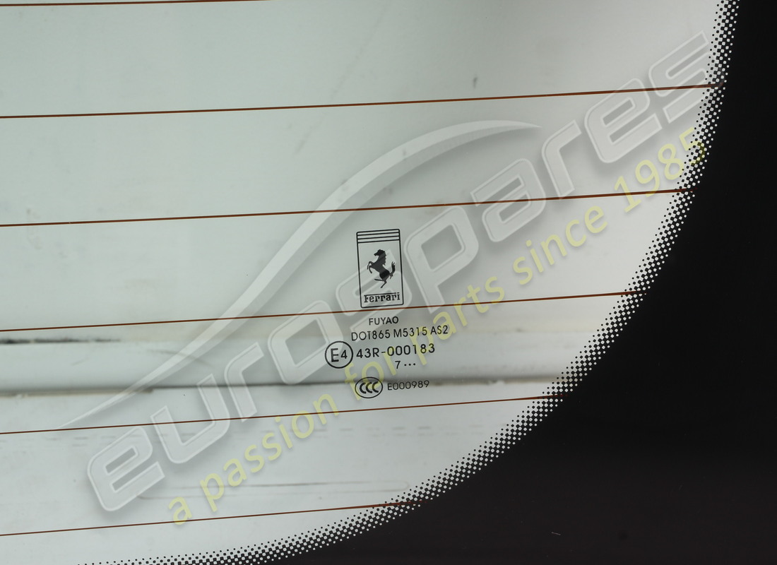 neue ferrari komplette heckscheibe. teilenummer 762704 (2)