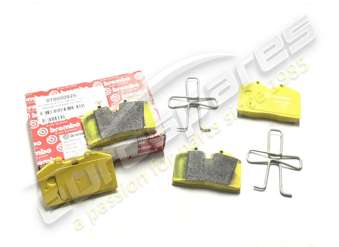 NEUES Ferrari PADS-SET FÜR HINTERE BREMSSÄTTEL. TEILENUMMER 70000925 (1)