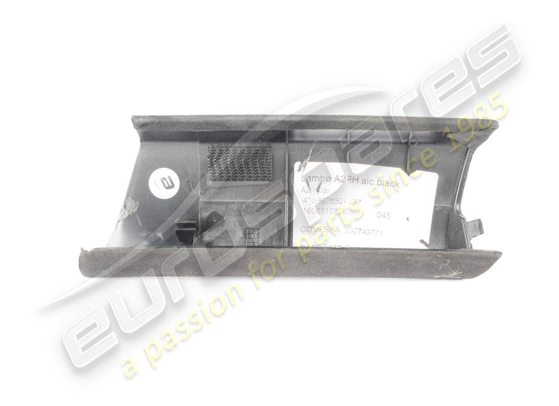 gebrauchte lamborghini verkleidung, säule rechts, schwarzes alcantara. teilenummer 4t0867232ajr7 (2)
