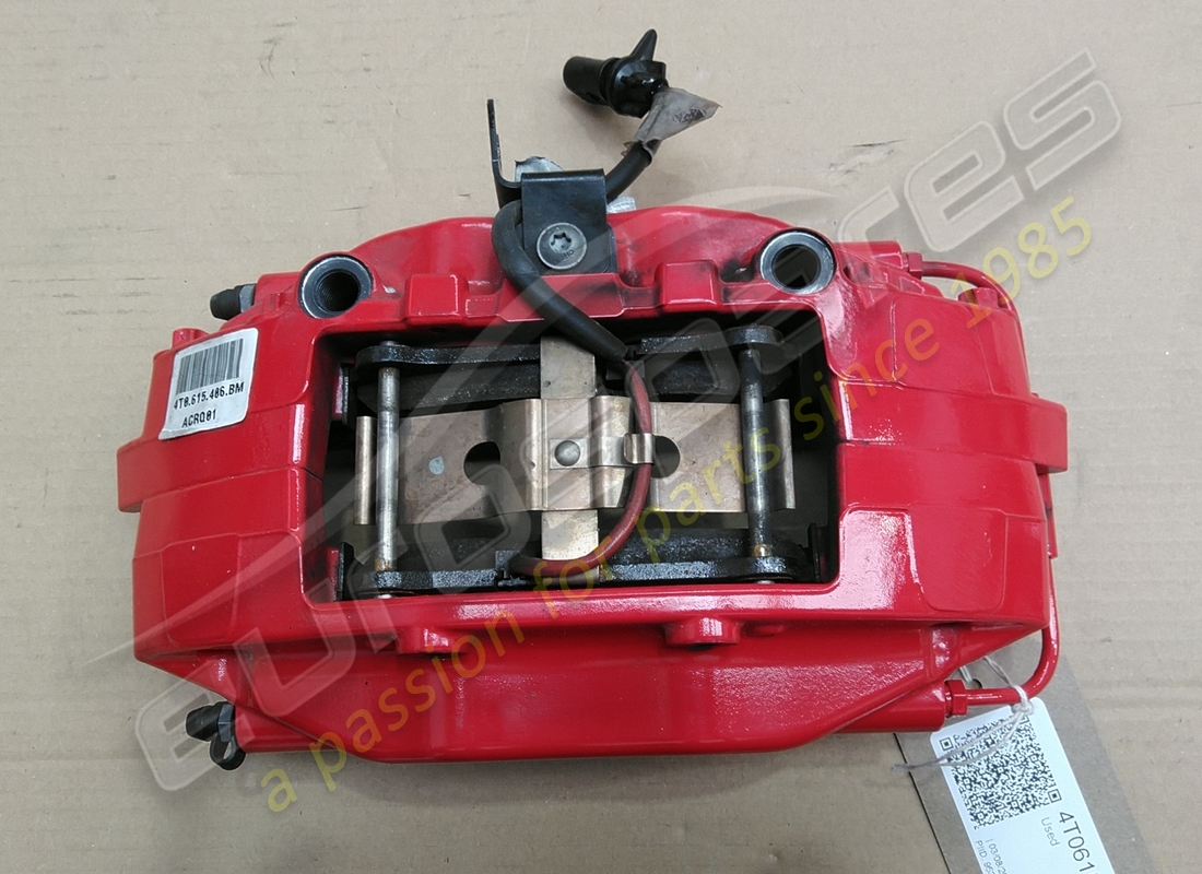 GEBRAUCHT Lamborghini GLEITBREMSSATTEL KERAMIK ROT . TEILENUMMER 4T0615406BM (1)