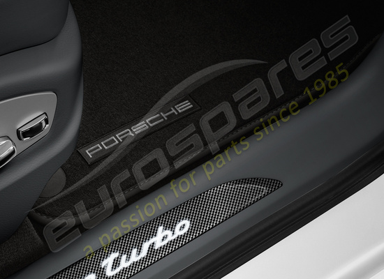 neu porsche fußmatten mit nubuk-einfassung (luxorbeige) teilenummer 95b864436c or4