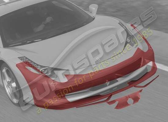 neu ferrari steinschlagschutzfolie, frontstoßstange teilenummer 70001829