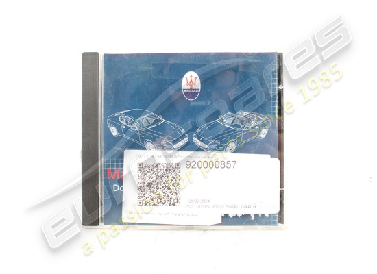 neu maserati technische dokumentations-cd 138 spyder/coupe it-teilenummer 920000857