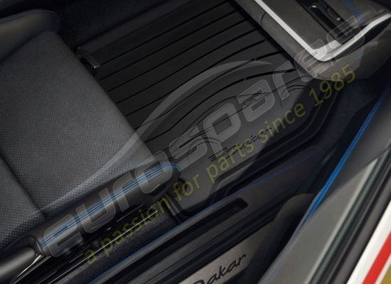 neu porsche allwetter-fußmatten teilenummer 992044894