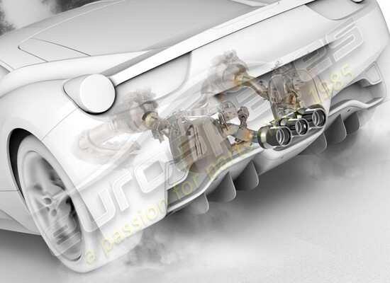 neu ferrari strassenzulässige schalldämpfer-kit teilenummer 70002051