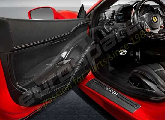 neu ferrari kit für türinnenverkleidungen aus kohlefaser teilenummer 70001930