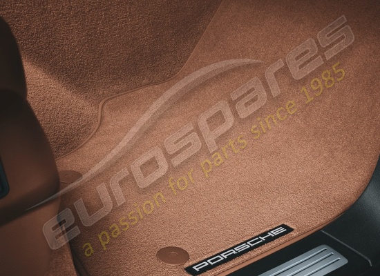 neu porsche fußmatten mit nubuk-einfassung (schwarz) teilenummer 95504480472cu4