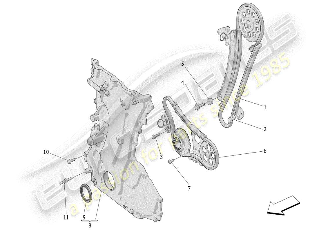 maserati grecale modena (2023) timing-teilediagramm