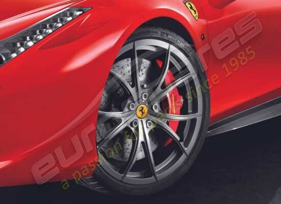 neu ferrari radsatz (geschmiedet matt grigio corsa) 20 zoll mit bolzen teilenummer 70001936