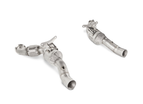 neu akrapovic ferrari 488 gtb / 488 spider | verbindungsrohrsatz mit kat (ss) teilenummer l-fe/ss/1