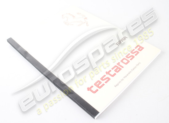 neu ferrari testarossa bedienungsanleitung 1986 modelljahr teilenummer 95990060