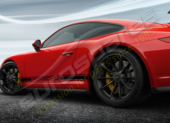 neu porsche 20-inch gt3 felgensatz - in schwarz (seidenglanz) teilenummer 99104460310