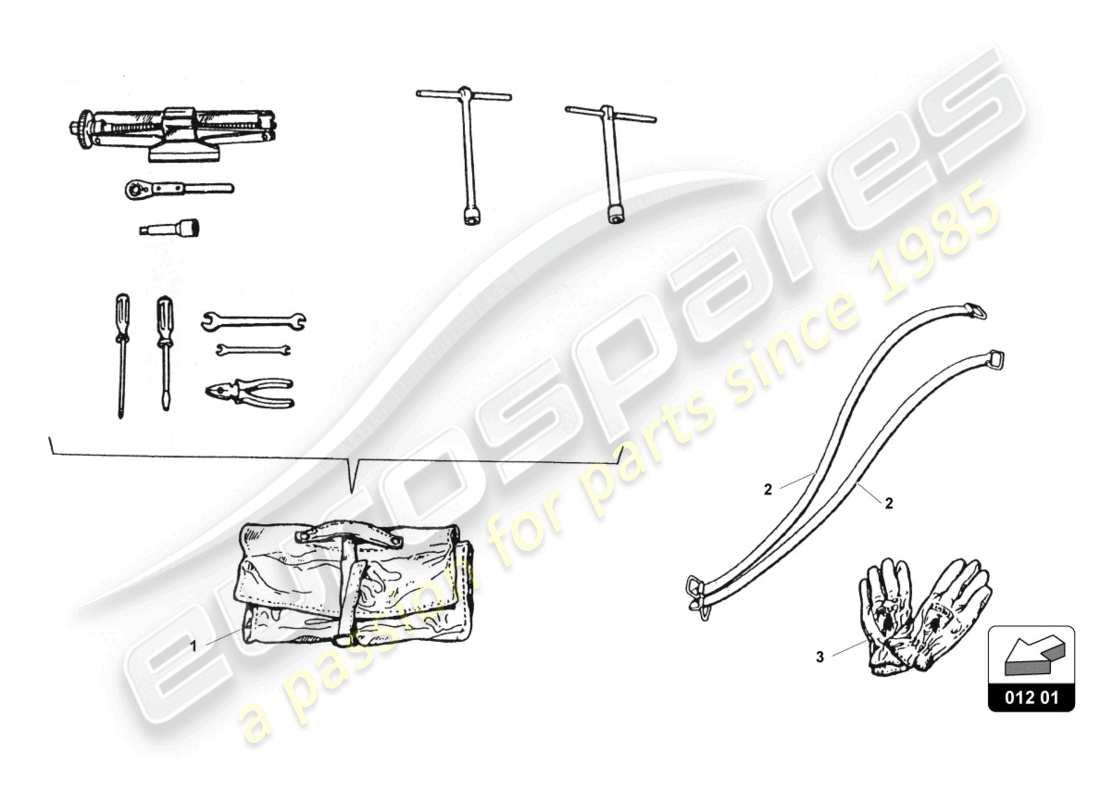 lamborghini countach 25th anniversary (1989) zubehör teilediagramm