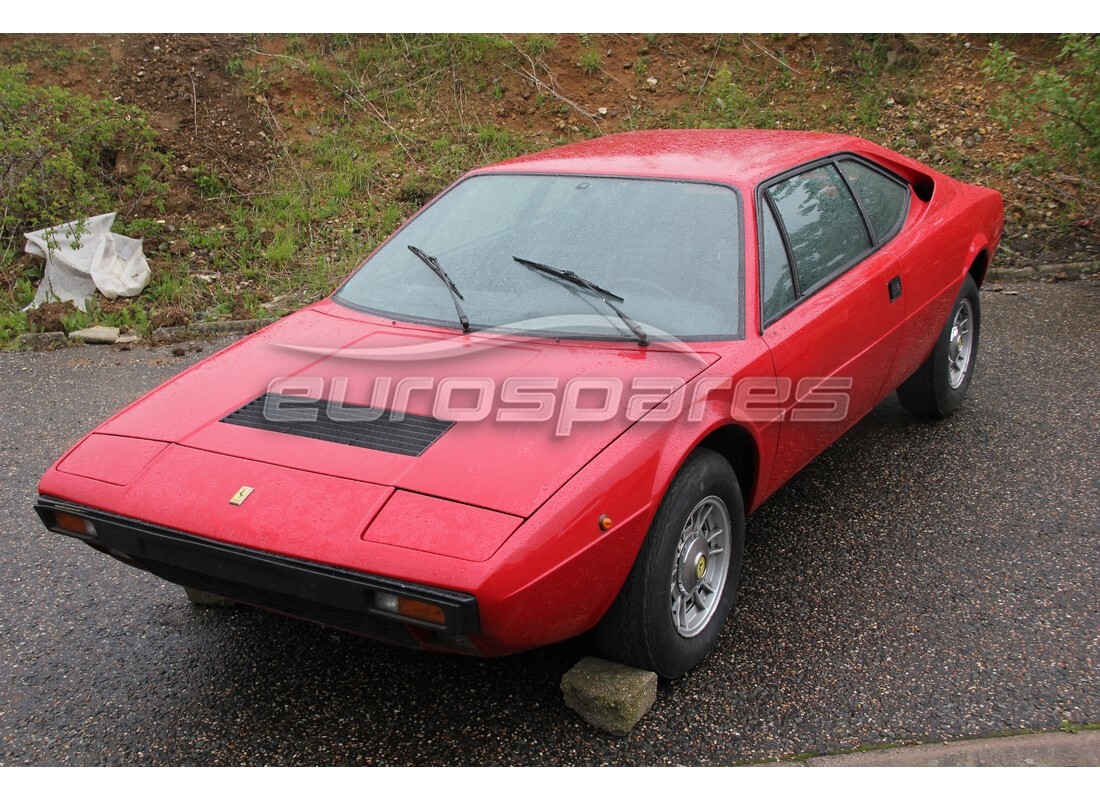 ferrari 308 gt4 dino (1976) mit 4,173 kilometern, vorbereitet für den abbau #1