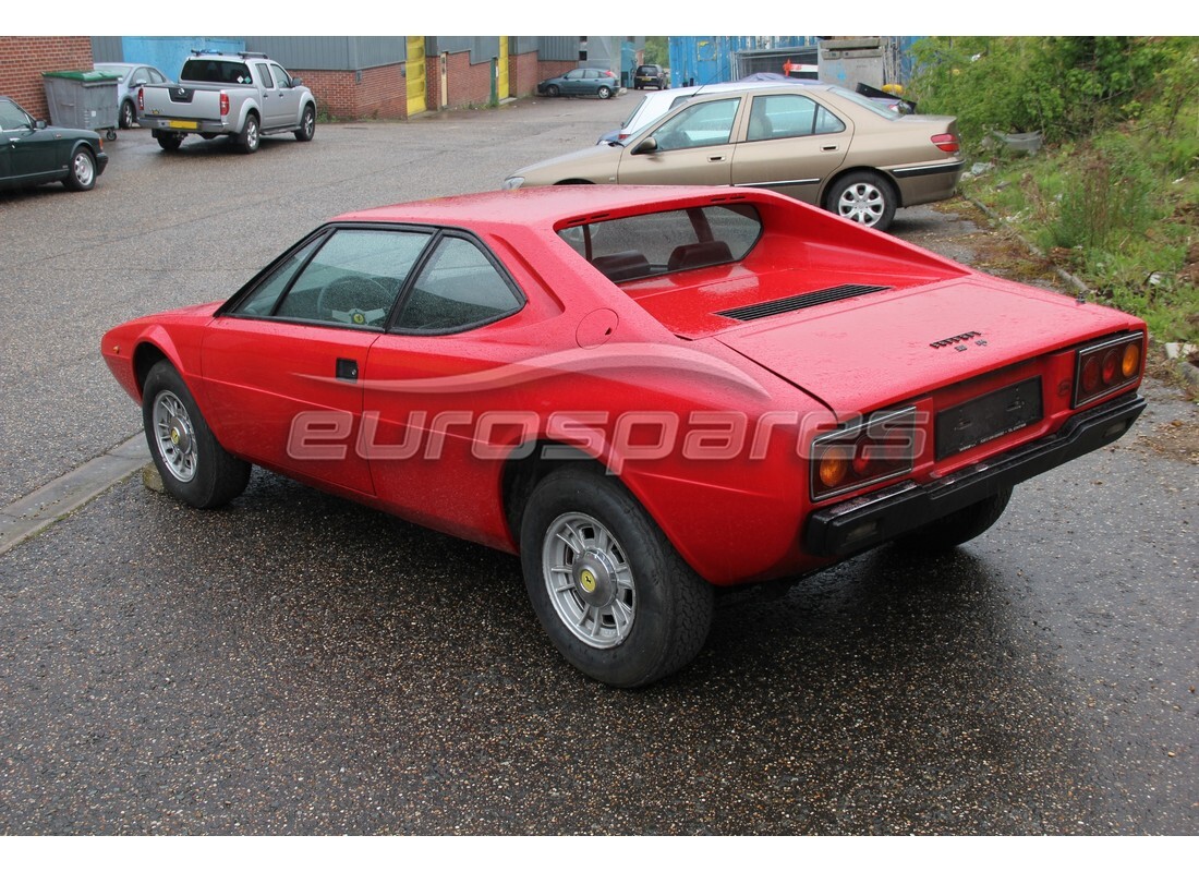 ferrari 308 gt4 dino (1976) mit 4,173 kilometern, vorbereitet für den abbau #3