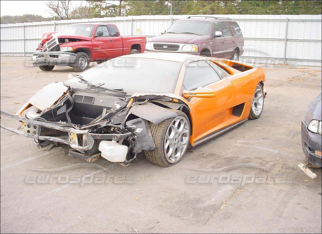 lamborghini diablo 6.0 (2001) wird für den abbau bei eurospares vorbereitet