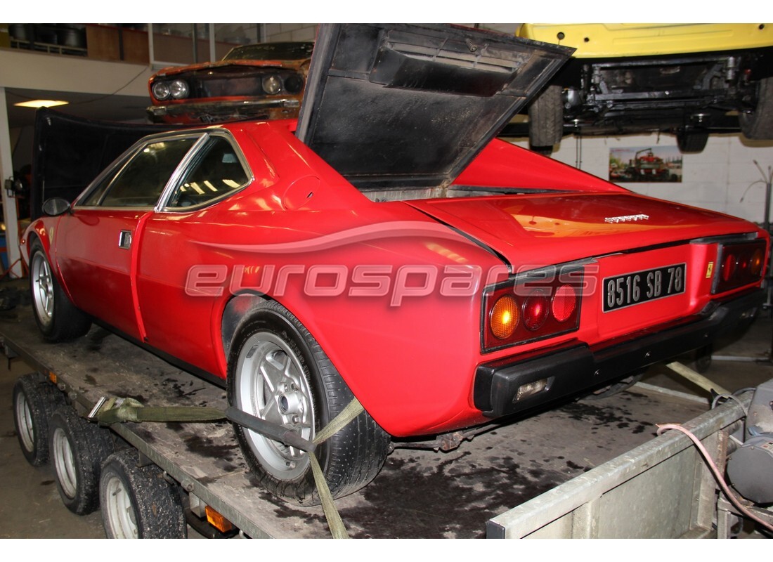 ferrari 308 gt4 dino (1979) mit 76,879 kilometern, vorbereitet für den abbau #4