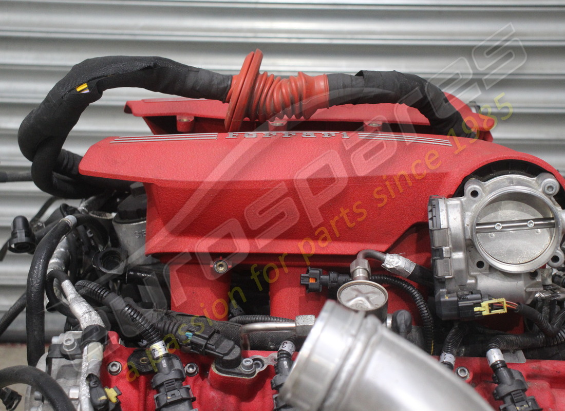 ferrari 488 challenge engine with 840 kilometers, being prepared for dismantling #5