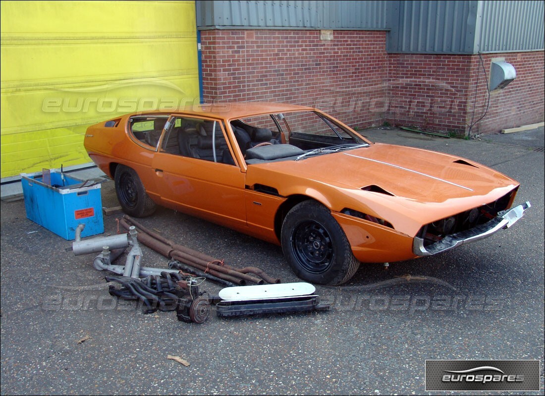 lamborghini espada wird für den abbau bei eurospares vorbereitet