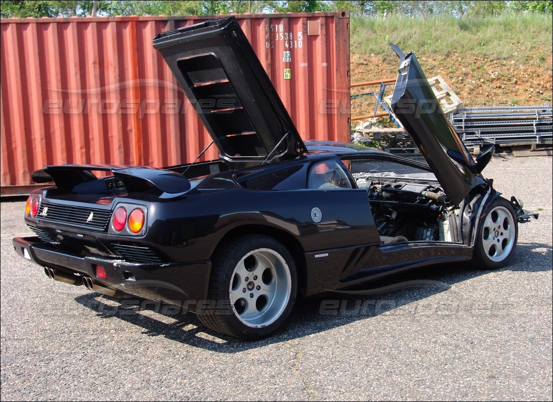 lamborghini diablo se30 (1995) mit 28,485 kilometern, vorbereitet für den abbau #8