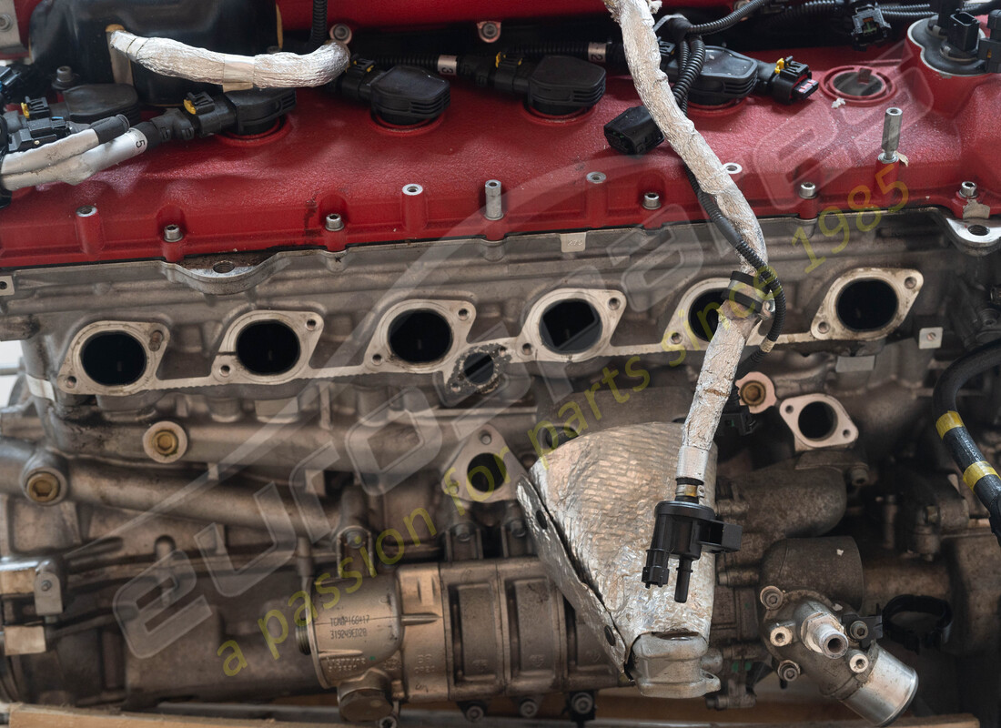 ferrari gtc4 lusso (rhd) motor wird für die demontage vorbereitet #4