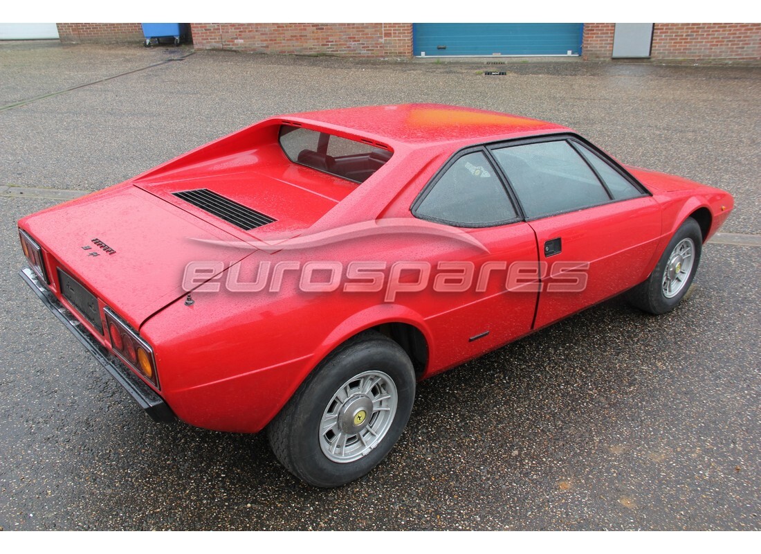 ferrari 308 gt4 dino (1976) mit 4,173 kilometern, vorbereitet für den abbau #4