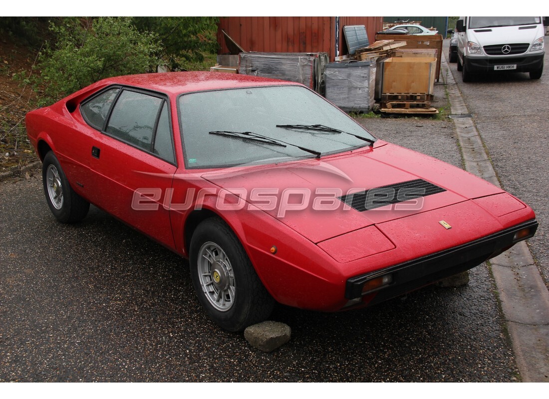 ferrari 308 gt4 dino (1976) mit 4,173 kilometern, vorbereitet für den abbau #5