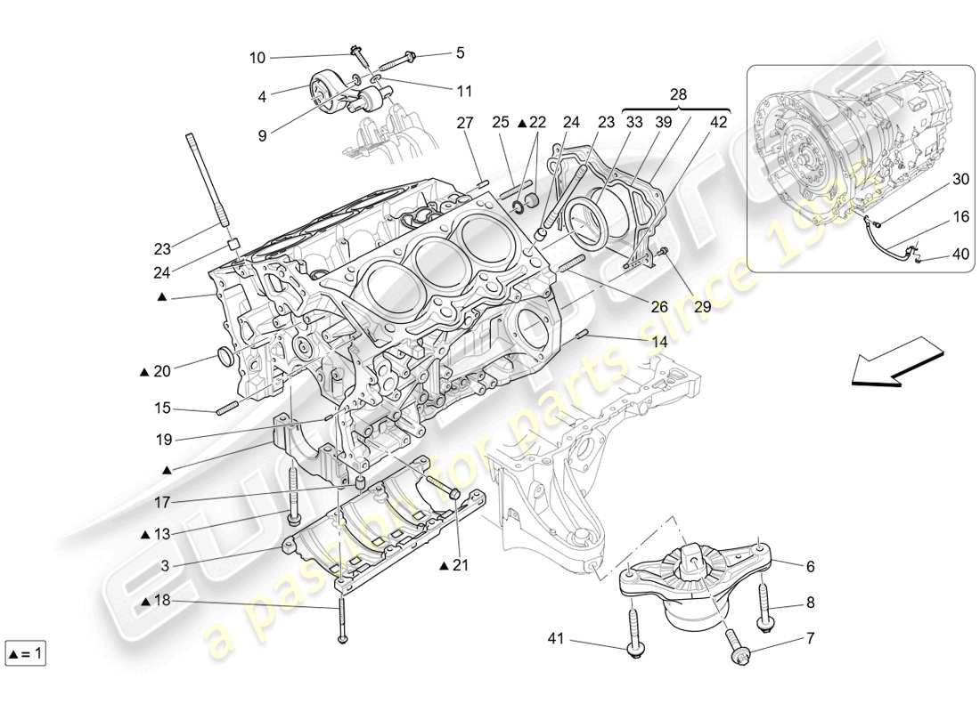 eine teilezeichnung aus dem ferrari purosangue teilekatalog