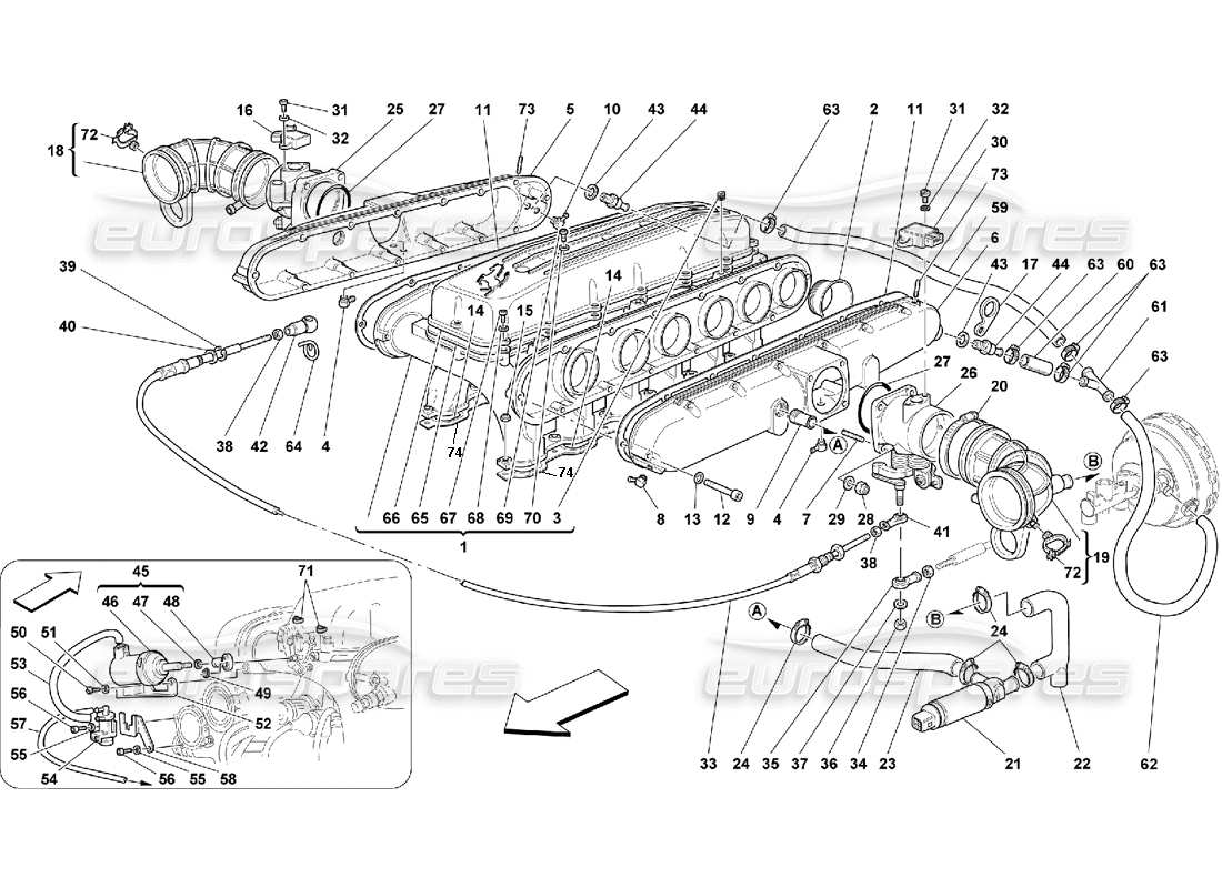 teilediagramm mit der teilenummer 12601074